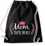 printfashion Te vagy a legjobb anya - Sportzsák, Tornazsák - Fekete (1293925)