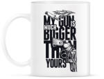 printfashion My Gun is BIGGER than yours - Bögre - Fehér (1786148)