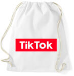 printfashion TikTok - Sportzsák, Tornazsák - Fehér (2274641)