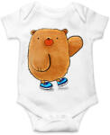 printfashion Mackó integet - Baba Body - Fehér (12422175)