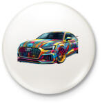 printfashion Audi - Kitűző, hűtőmágnes - Fehér (15210853)