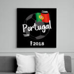 printfashion Portugália - Vászonkép - Fekete (6645442)