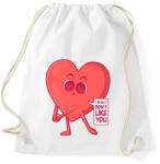 printfashion Anti Valentin nap - Sportzsák, Tornazsák - Fehér (11808548)