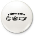 printfashion A három kismalac - Kitűző, hűtőmágnes - Fehér (8204344)