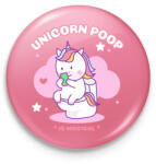 printfashion UNICORN POOP - Kitűző, hűtőmágnes - Rózsaszín (11598015)