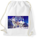 printfashion wolf - Sportzsák, Tornazsák - Fehér (1041186)