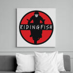 printfashion Ridingfish - Vászonkép - Fehér (6630674)