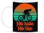 printfashion No ride, No life - Bögre - Fekete (10946642)