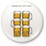 printfashion Sör six pack - Kitűző, hűtőmágnes - Fehér (11776578)