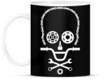 printfashion Bike Skull - Bögre - Fekete (1646331)