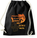 printfashion Horgászom csak akkor zavarj ha sört hoztál - Sportzsák, Tornazsák - Fekete (4702636)