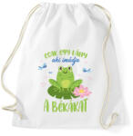 printfashion Egy lány - Béka - Sportzsák, Tornazsák - Fehér (10770867)