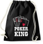 printfashion Póker king - Sportzsák, Tornazsák - Fekete (1304397)