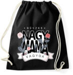 printfashion Büszke nagymama vagyok - Sportzsák, Tornazsák - Fekete (16046278)