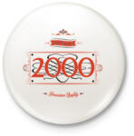 printfashion since-2000-red-black - Kitűző, hűtőmágnes - Fehér (3076573)