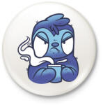 printfashion Lajhár kávéval - Kitűző, hűtőmágnes - Fehér (7564188)