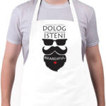 printfashion Szakállasnak lenni Isteni! - Kötény - Fehér (4907626)