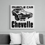printfashion muscle car 1970 chevelle - Vászonkép - Fehér (13340853)