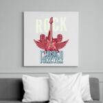 printfashion Rock mindörökké - Vászonkép - Fehér (6636079)