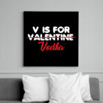 printfashion V is for Vodka - Vászonkép - Fekete (6656371)