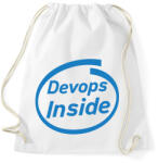 printfashion DevOps Inside - Sportzsák, Tornazsák - Fehér (3919616)