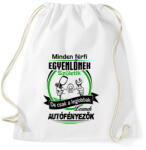 printfashion Autófényezők születésnapja - Sportzsák, Tornazsák - Fehér (995007)