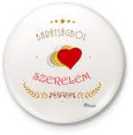 printfashion Barátság - szerelem - Kitűző, hűtőmágnes - Fehér (3076314)