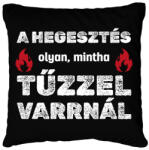 printfashion A hegesztés olyan - Párnahuzat, Díszpárnahuzat - Fekete (13730908)