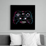 printfashion gamer - Vászonkép - Fekete (13703666)