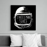 printfashion I need more Space - Vászonkép - Fekete (6648199)