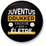 printfashion Juventus drukker - Kitűző, hűtőmágnes - Fekete (10869152)