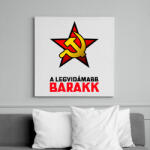 printfashion A LEGVIDÁMABB BARAKK - Vászonkép - Fehér (9855302)