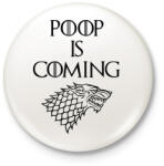 printfashion A kaki közeleg - Kitűző, hűtőmágnes - Fehér (3081565)