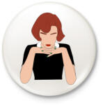 printfashion The Queen's Gambit - Kitűző, hűtőmágnes - Fehér (4818936)