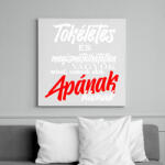 printfashion tökéletes apa fehér - Vászonkép - Fehér (6640147)