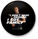 printfashion Dom Toretto - Kitűző, hűtőmágnes - Fekete (5204488)