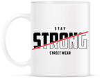 printfashion Stay Strong Street Wear - Bögre - Fehér (2884224)