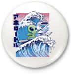 printfashion Űrlény szörf - Kitűző, hűtőmágnes - Fehér (11799122)