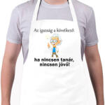 printfashion Ha nincsen tanár nincsen jövő1 - Kötény - Fehér (14208807)