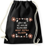 printfashion Lépj be az anyák klubjába - Sportzsák, Tornazsák - Fekete (15752294)