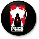 printfashion Fullmetal Alchemist - Kitűző, hűtőmágnes - Fekete (16556819)