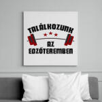 printfashion Találkozunk az edzőteremben - Vászonkép - Fehér (6639577)