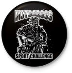 printfashion Motocross - Kitűző, hűtőmágnes - Fekete (13889341)