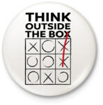 printfashion Think outside the BOX! - Kitűző, hűtőmágnes - Fehér (14792767)