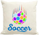 printfashion Soccer - Párnahuzat, Díszpárnahuzat - Lenvászon (1263956)