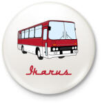printfashion Ikarus - Kitűző, hűtőmágnes - Fehér (3116991)