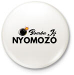 printfashion NYOMOZÓ - Kitűző, hűtőmágnes - Fehér (3080955)