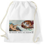 printfashion Húzd meg az ujjam! - Sportzsák, Tornazsák - Fehér (1847294)