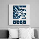 printfashion american - Vászonkép - Fehér (6635812)