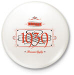 printfashion since-1939-red-black - Kitűző, hűtőmágnes - Fehér (3076485)